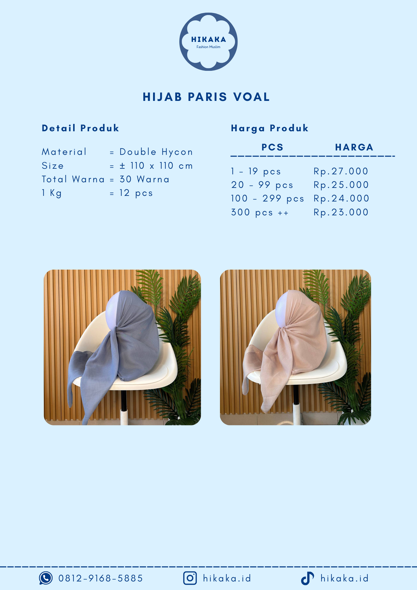 5 - Hijab Paris Voal