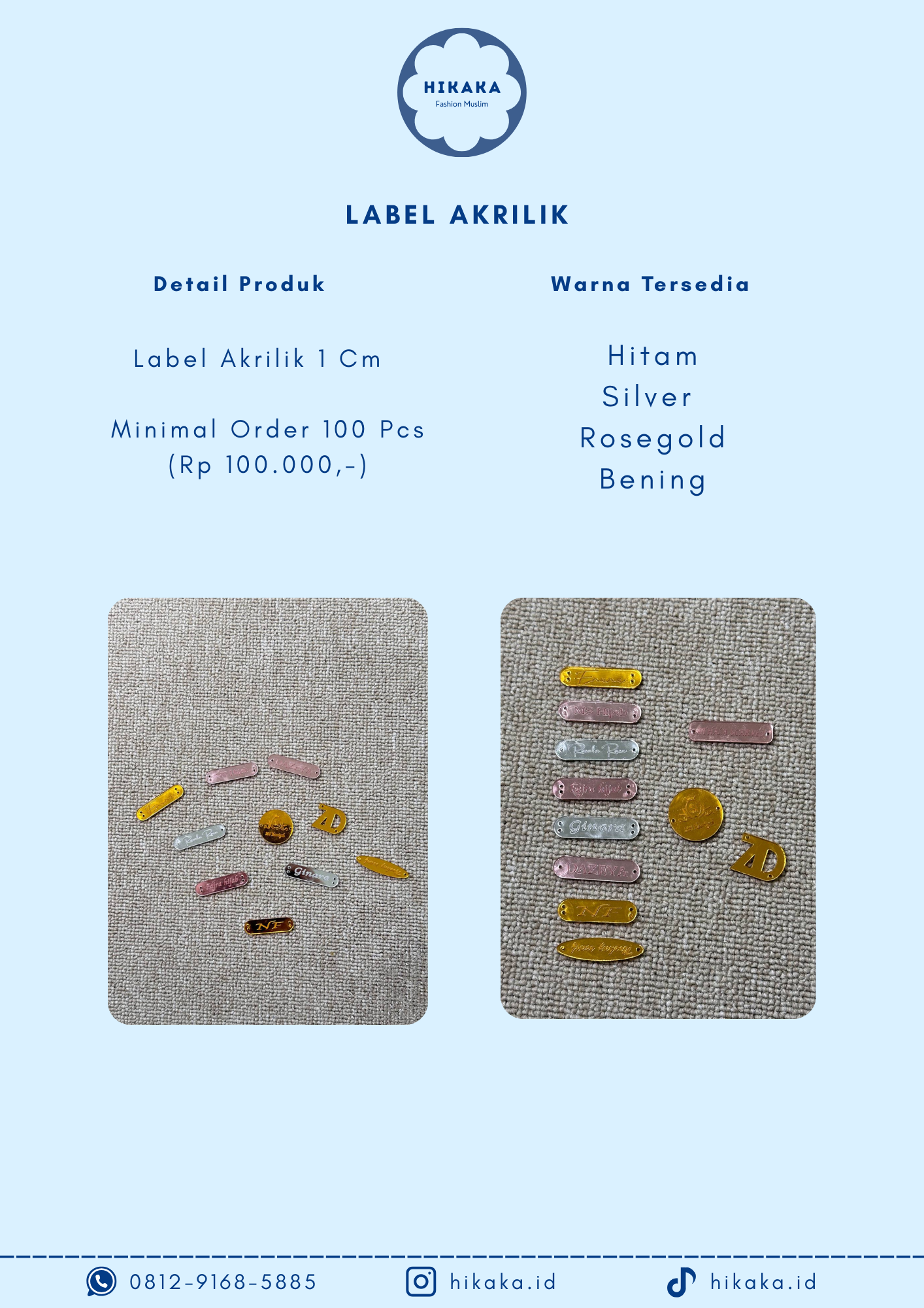 7 - Label Akrilik